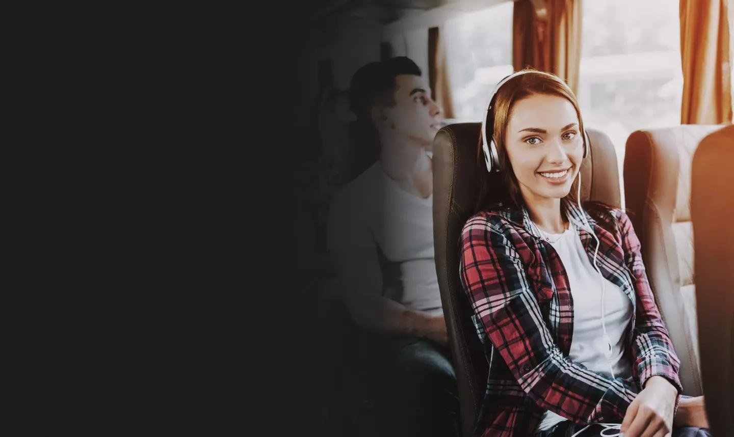 Bus booking section background